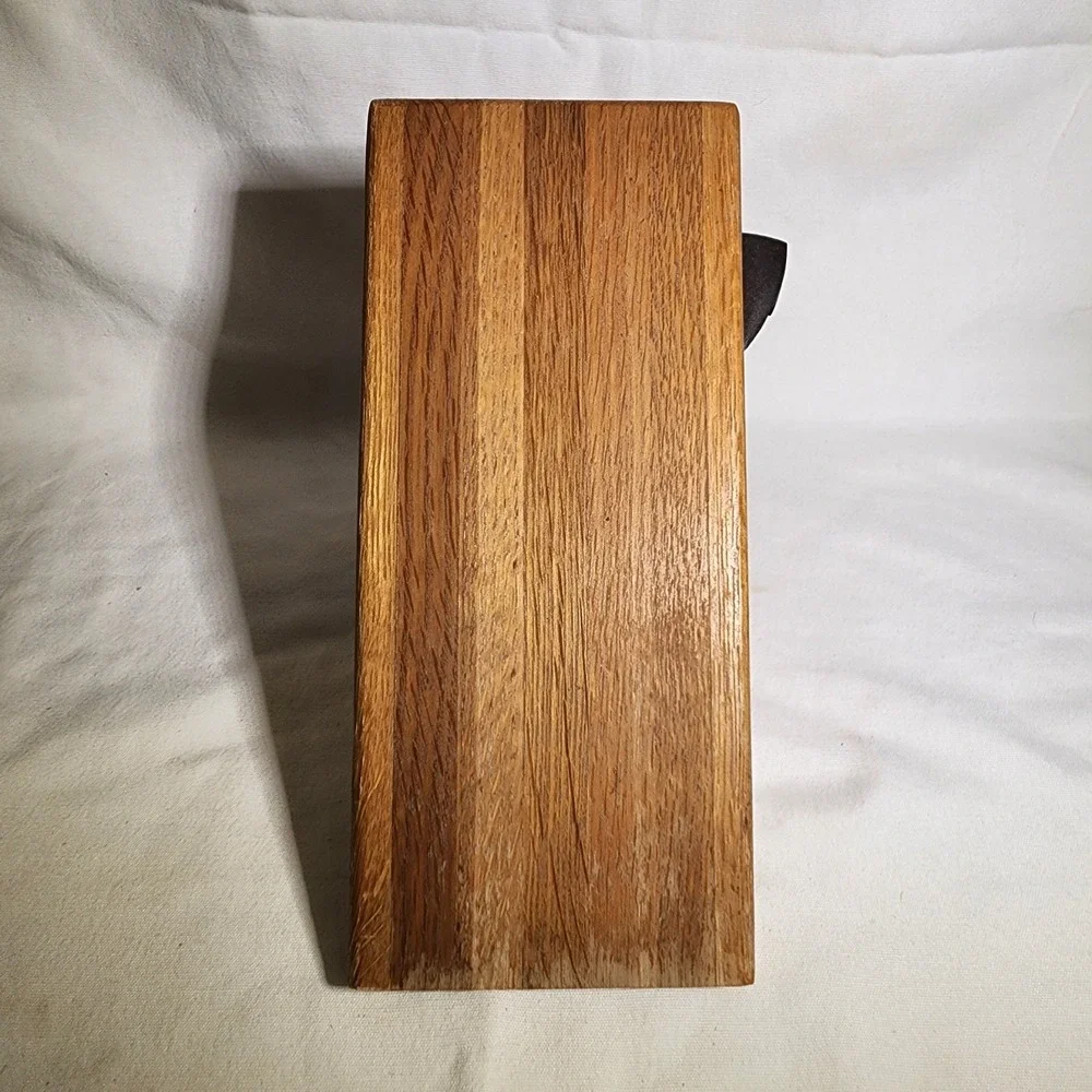 Cutco 13 Slot Wooden Knife Block‎ Oak With Shears Holder